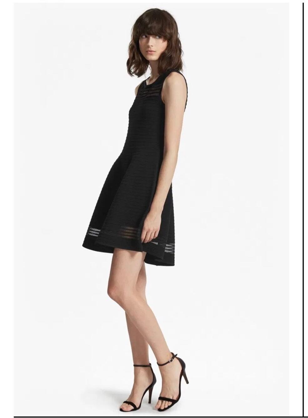 French Connection Tobey Crepe Knit Mini Skater Dress Size 0